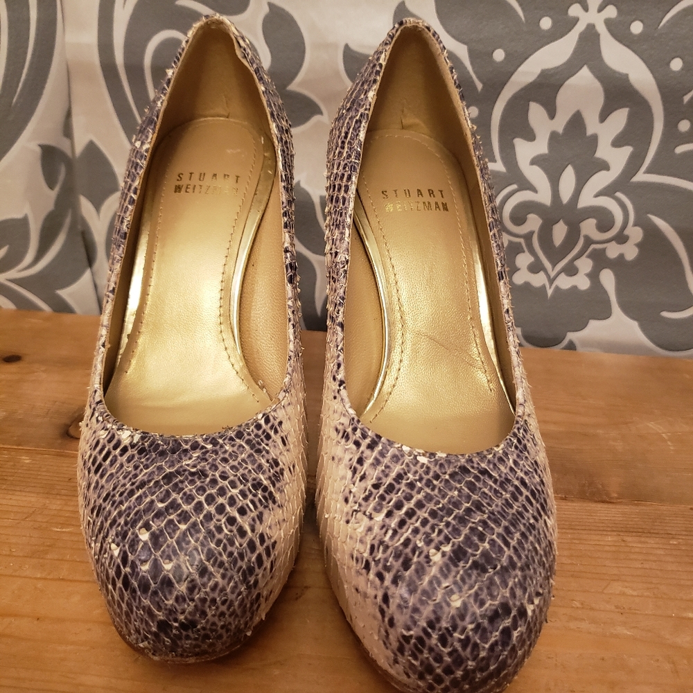 Stuart Weitzman python heels size 5 - Picture 3 of 9
